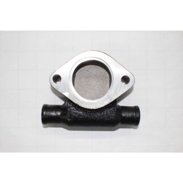 Aluminum thermostat housing, Full system, used in freshwater cooled engines.